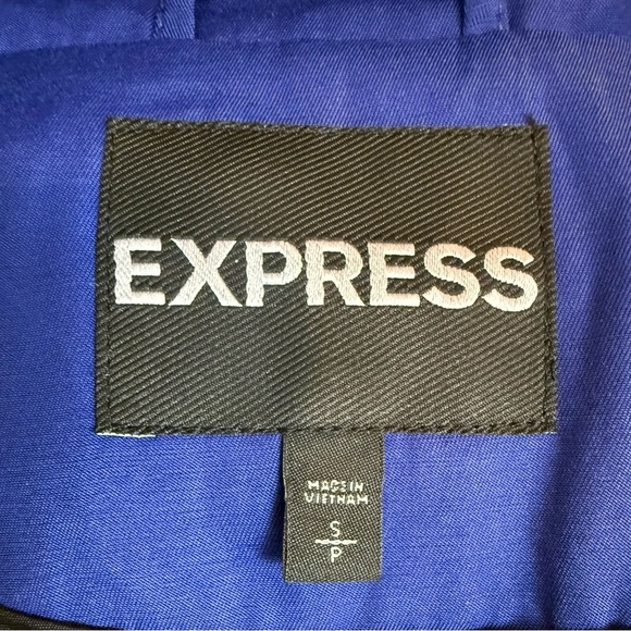 Express Women's Blue Double-Breasted Trench Coat Size SP - Picture 11 of 12